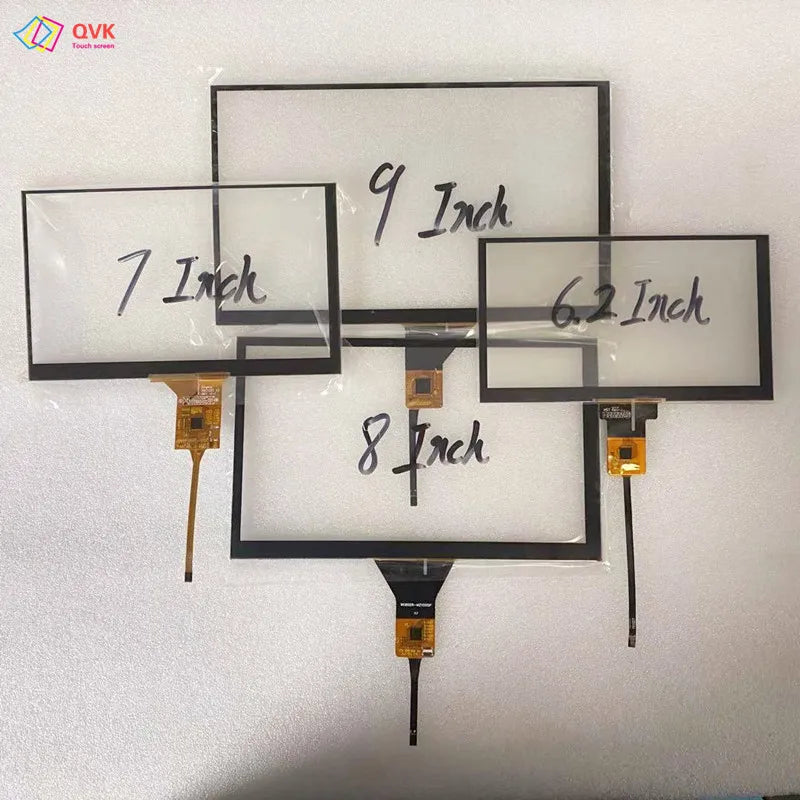 QVK New 7 8 9 inch  DVDJR-005-GT911 6pin capacitive touch screen panel digitizer 192*116mm 165*100mm  JY-GT911