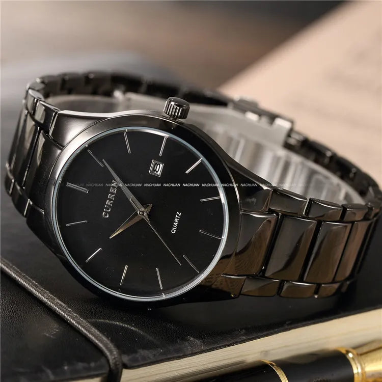 Curren Men Watches Top Brand Luxury Male Watch Full Steel Display Date Fashion Quartz-Watch Business Men's Watch Reloj Hombre