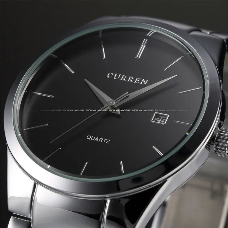 Curren Men Watches Top Brand Luxury Male Watch Full Steel Display Date Fashion Quartz-Watch Business Men's Watch Reloj Hombre