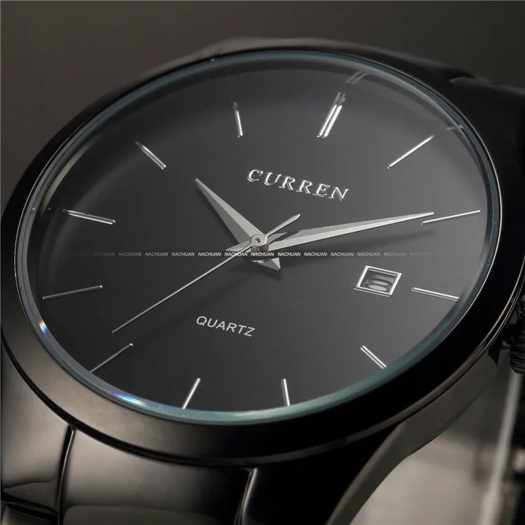 Curren Men Watches Top Brand Luxury Male Watch Full Steel Display Date Fashion Quartz-Watch Business Men's Watch Reloj Hombre