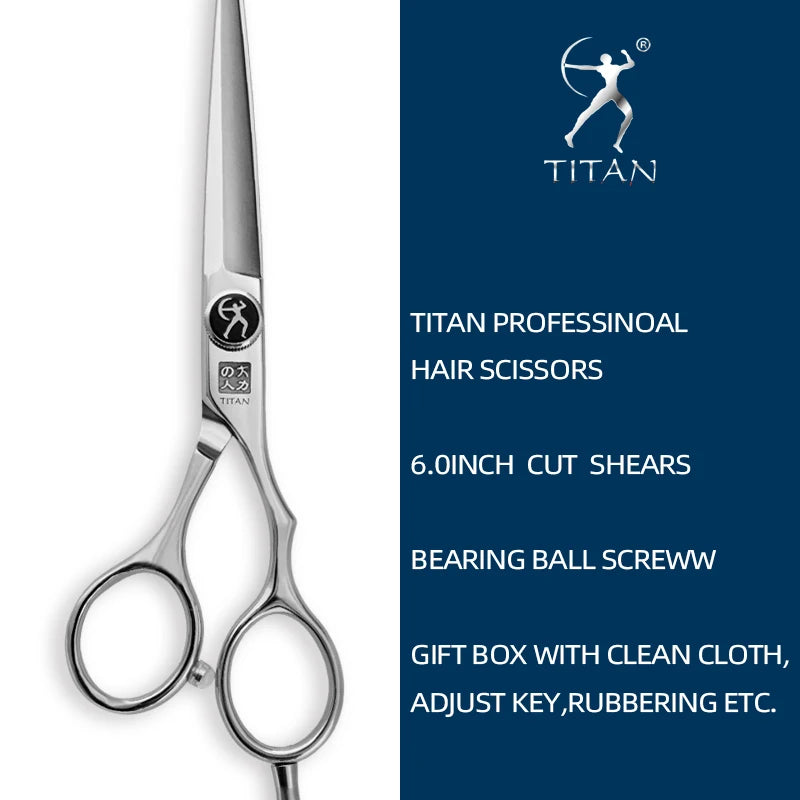 Titan Professional hair scissors  5.5inch   6.0inch barber scissors cutting thinning scissors