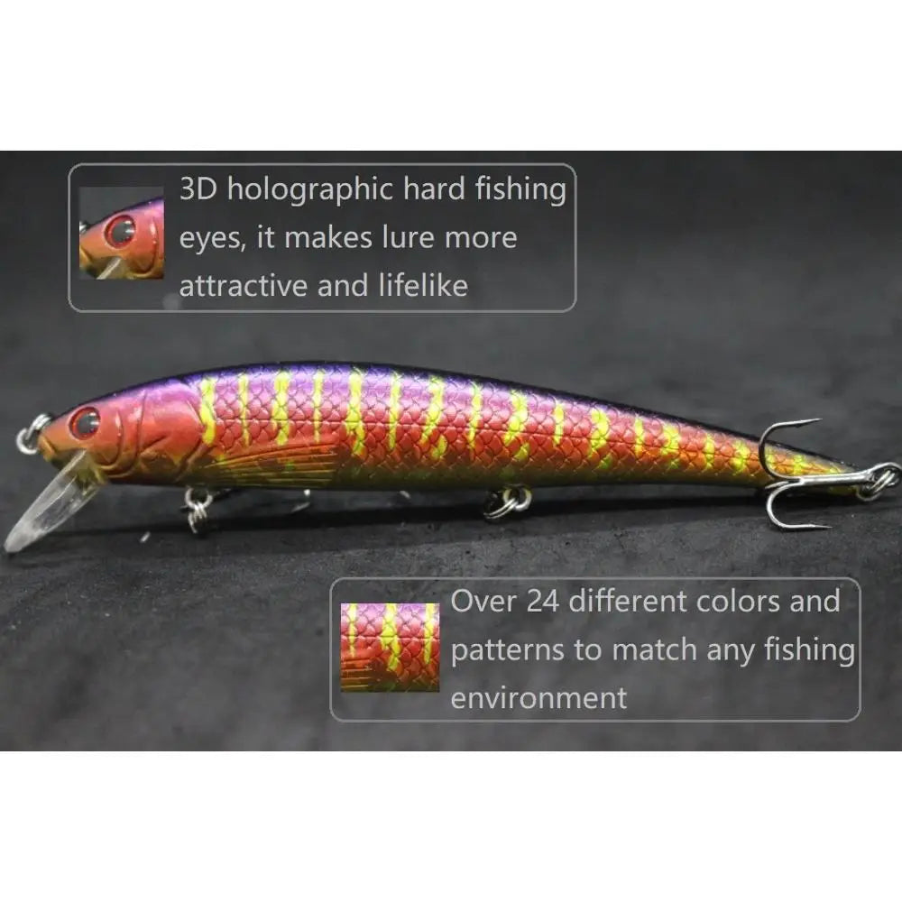 wLure Jerkbait Fishing Lure  12cm 18g Minnow Crankbait Hard Bait Carp Fishing Fresh Water Sea Fake Lure Fishing M509